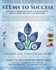 May 20th STEMs for Success Workshop flier